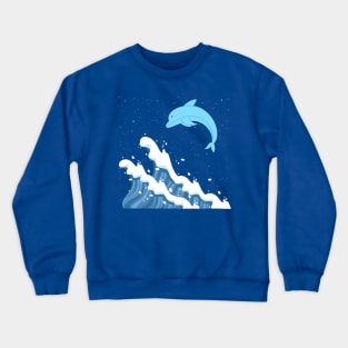 Dolphins in the ocean Crewneck Sweatshirt